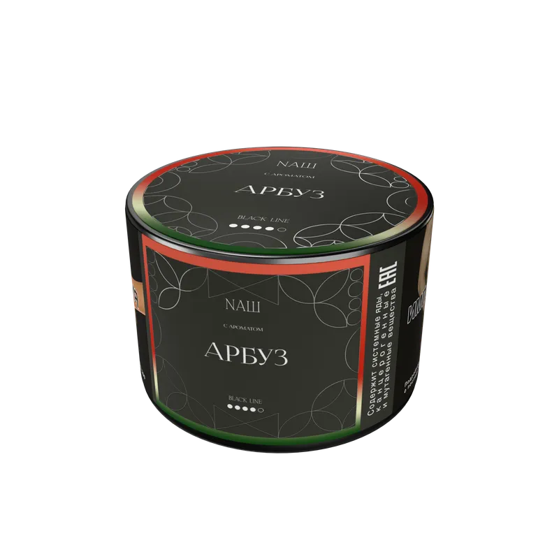 Табак для кальяна "NАШ BLACK" - АРБУЗ, банка, 40гр