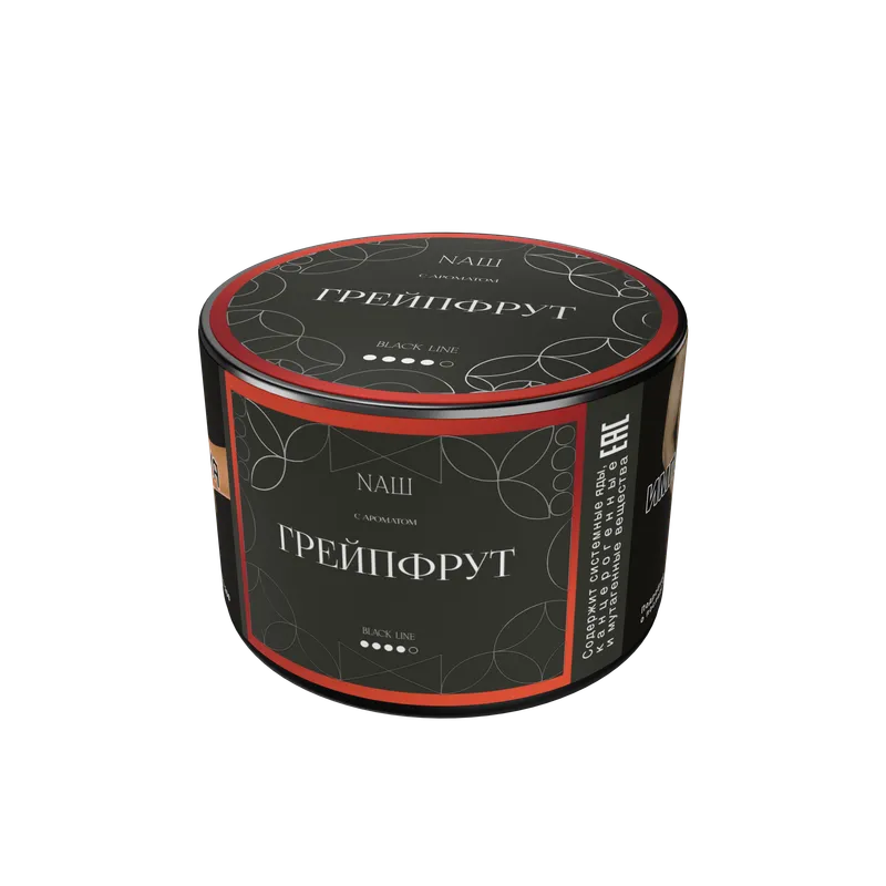 Табак для кальяна "NАШ BLACK" - ГРЕЙПФРУТ, банка, 40гр