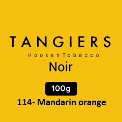114- Mandarin orange 100 noir