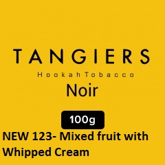 123- Mixed fruit with Whipped Cream 100 noir