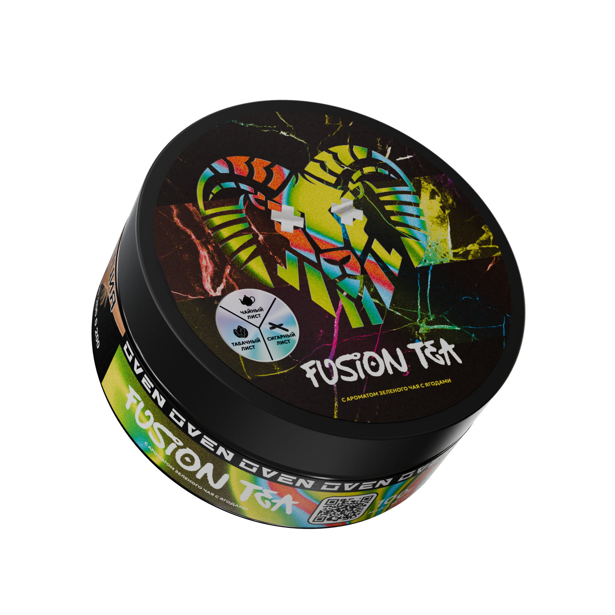 Табак Oven - с ароматом Зеленого чая с ягодами (Fusion tea), 100 гр.