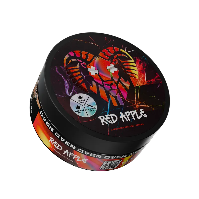 Табак Oven - с ароматом Красного яблока (Red apple), 100 гр.