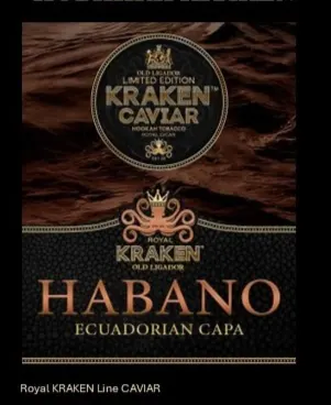Табак - "KRAKEN" Line CAVIAR  Ecuadorian Capa HABANO 30 гр