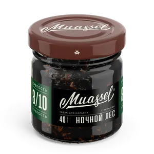 Табак для кальяна Muassel 8/10 - Ночной лес (хвоя, дикие ягоды) 40 г