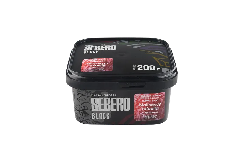 Табак для кальяна - Sebero black - Malinovyy Rafaello ( с ароматом малинового рафаэлло ) - 200 г