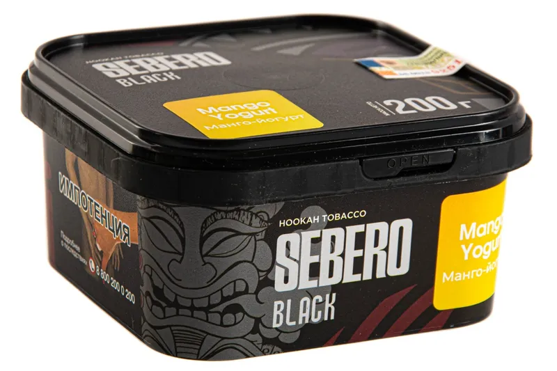 Табак для кальяна - Sebero black - Mango Yogurt ( с ароматом манго-йогурт ) - 200 г