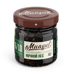 Табак для кальяна Muassel 6/10 - Ночной лес (хвоя, дикие ягоды) 40 г