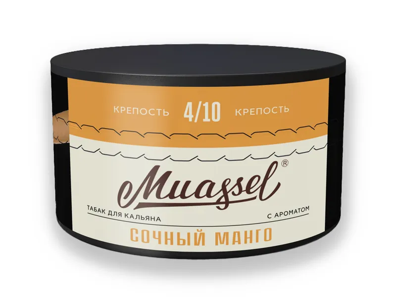 Табак для кальяна Muassel 4/10 - Сочный манго 200 г