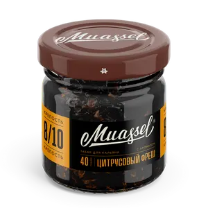 Табак для кальяна Muassel 8/10 - Цитрусовый фреш (апельсин, лимон) 40 г