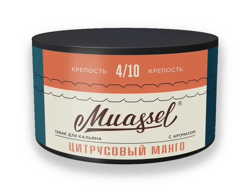 Табак для кальяна Muassel 4/10 - Цитрусовый манго 200 г