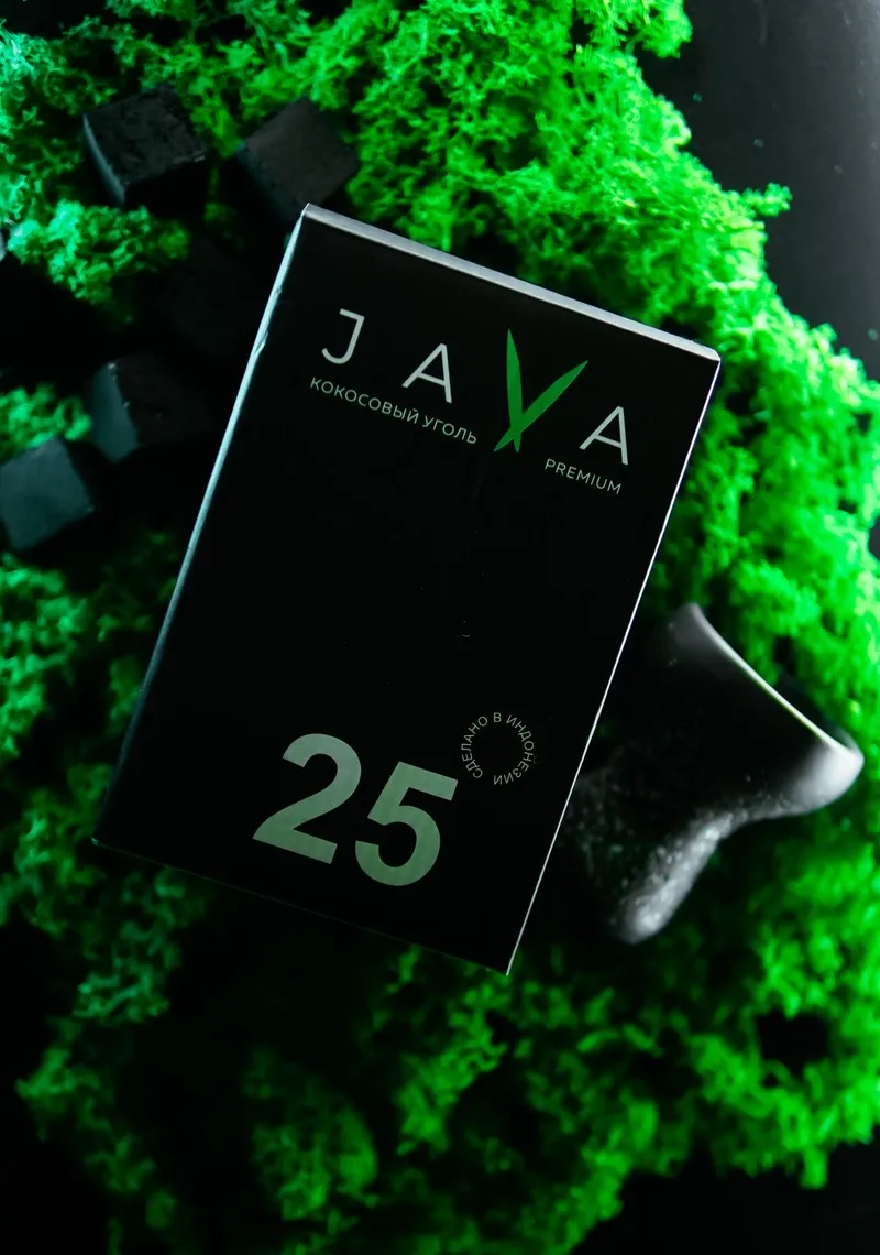 Кокосовый уголь Java размер 25мм (кратно боксу 10кг)