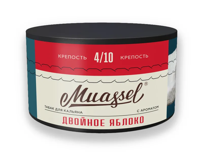 Табак для кальяна Muassel 4/10 - Двойное яблоко 200 г