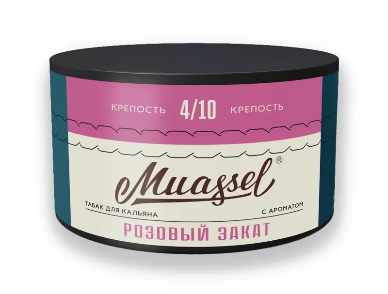 Табак для кальяна Muassel 4/10 - Розовый закат (цветы, ягоды) 200 г