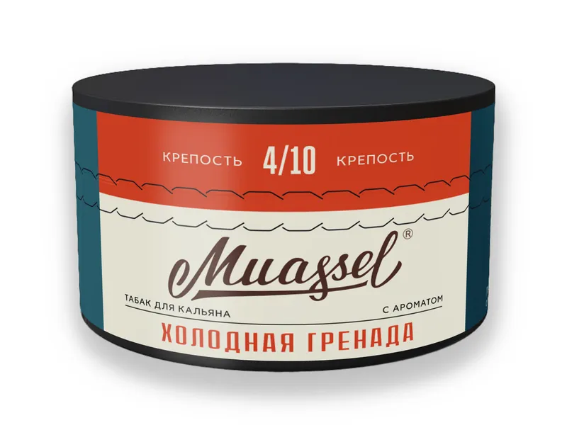 Табак для кальяна Muassel 4/10 - Холодная гренада (гранат, красная смородина) 200 г