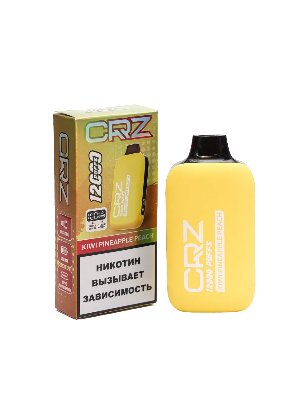 ЭСДН CRZ 12 000 "Киви Ананас Персик" (Kiwi Pineapple Peach)