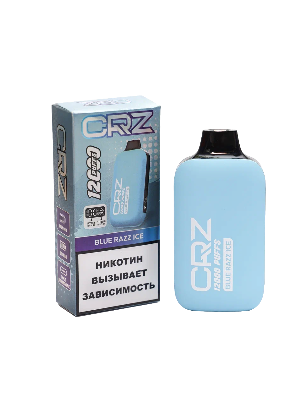ЭСДН CRZ 12 000 "Голубая малина со льдом" (Blue Razz Ice)