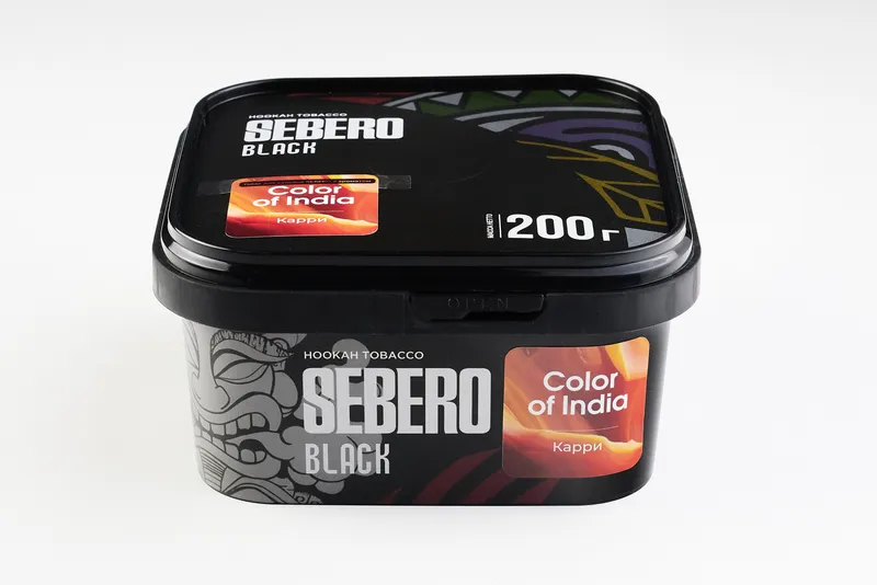 Табак для кальяна - Sebero black - COLOR OF INDIA ( с ароматом карри ) - 200 г
