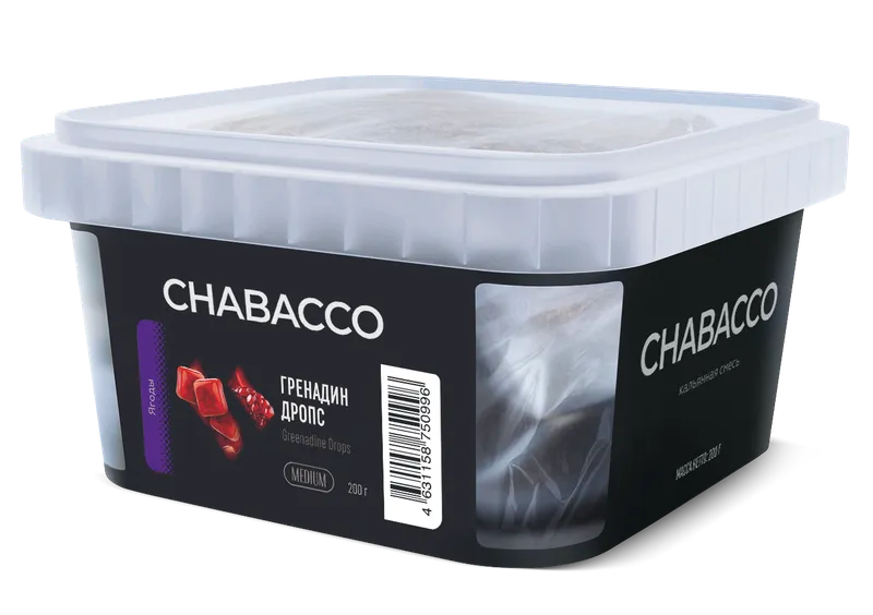 Бестабачная смесь - Chabacco MIX - Grenadine drops (Гренадин Дропс)  - 200 г