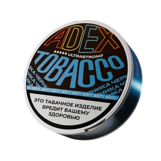 Жевательный табак АДЕКС ультрастронг слим  с ароматом  ЧЕРНИКА - 9гр (24шт)