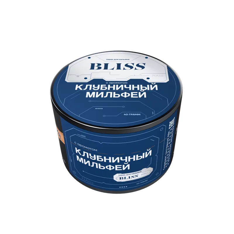 Табак для кальяна "NАШBLISS" - Клубничный Мильфей, банка, 40гр
