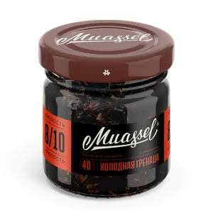 Табак для кальяна Muassel 8/10 - Холодная гренада (гранат, красная смородина) 40 г