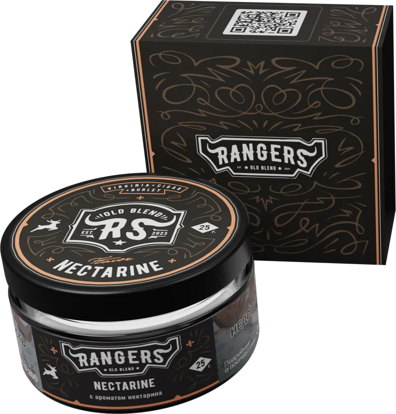 Табак - «RANGERS» NECTARINE с автоматом нектарина, 25 грамм