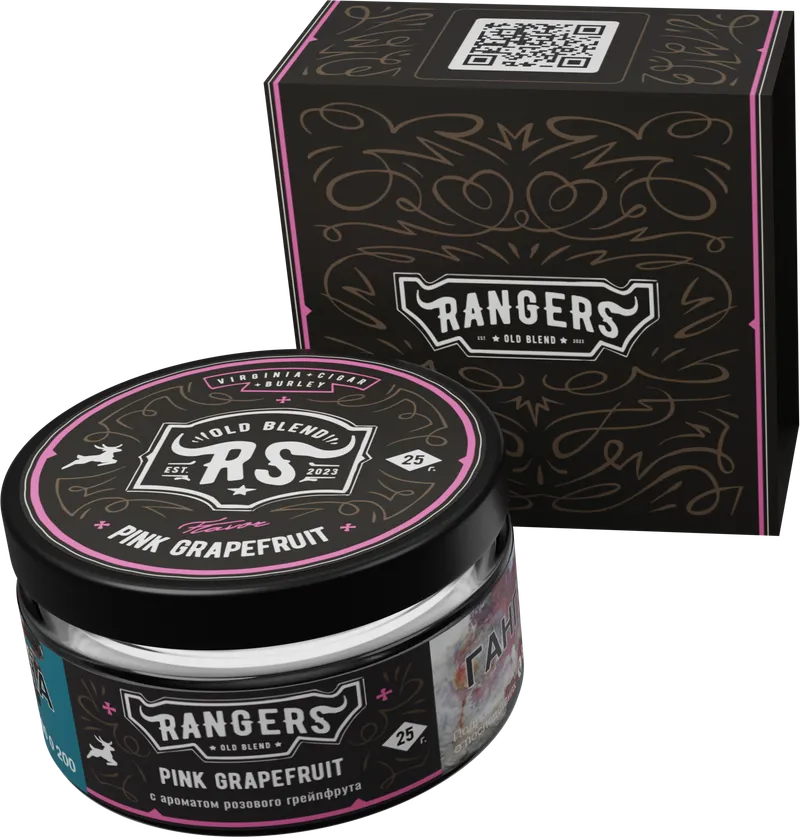 Табак - «RANGERS» PINK GRAPEFRUIT с ароматом розового грейпфрута, 25 грамм