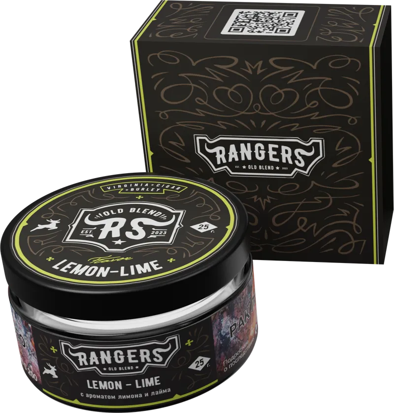 Табак - «RANGERS» LEMON – LIME с ароматом лимона и лайма, 25 грамм