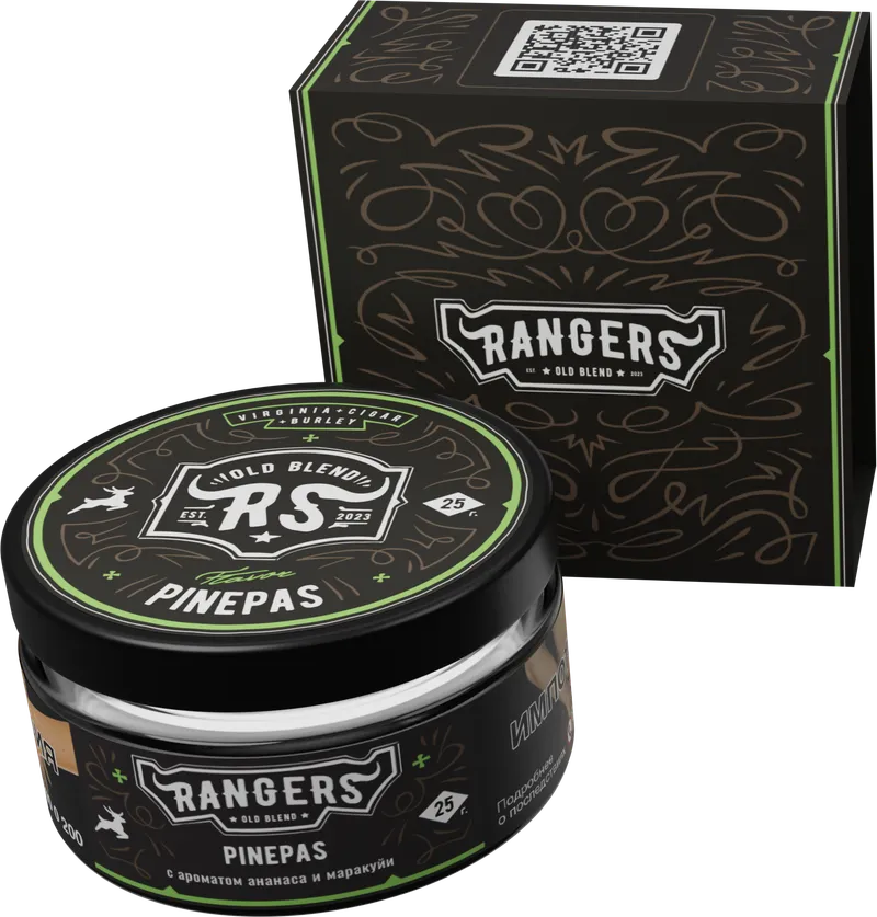 Табак - «RANGERS» PINEPAS с ароматом ананаса и маракуйи, 25 грамм
