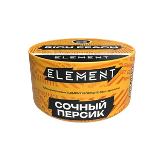 Табак для кальяна "Элемент" aroma Rich Peach линейка "Земля" 25гр.