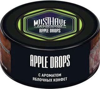 Табак Must Have 125 гр - Apple Drops (ЯБЛОЧНЫЕ ЛЕДЕНЦЫ)