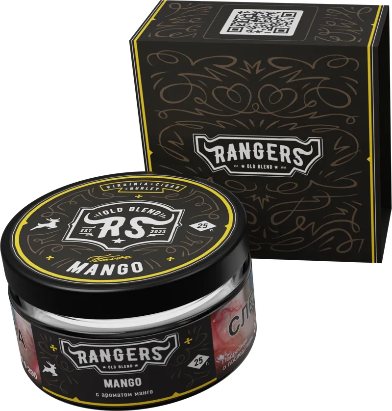 Табак - «RANGERS» MANGO с ароматом манго, 25 грамм
