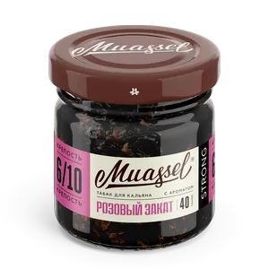 Табак для кальяна Muassel 6/10 - Розовый закат (цветы, ягоды) 40 г