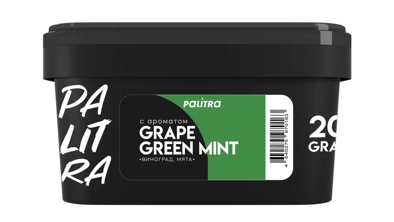 Табак - PALITRA "Grape green mint" Виноград Мята 200 г