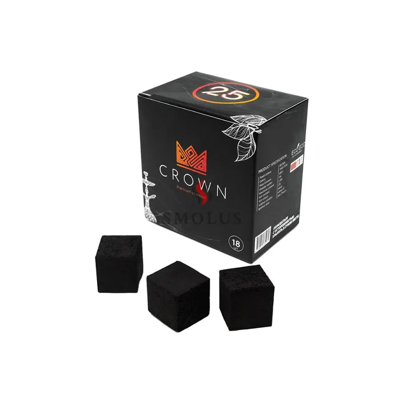 Уголь - Crown - 2.5 cube - 250 гр - 18шт ( короб 80шт )