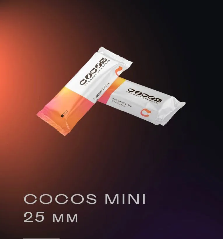 Уголь - Cocos - 25 мм - minipack 12шт ( бокс 30шт )