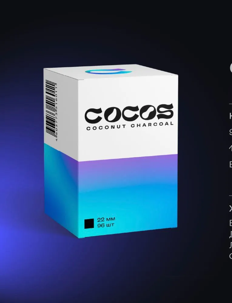 Уголь Cocos 96шт (1кг) кратно боксу (10кг)