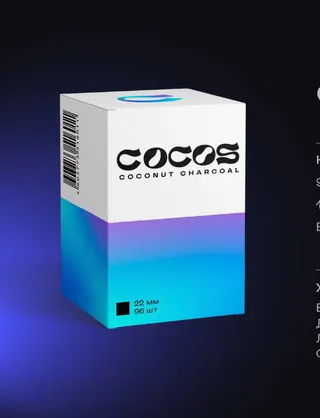 Уголь Cocos 96шт (1кг) кратно боксу (10кг)