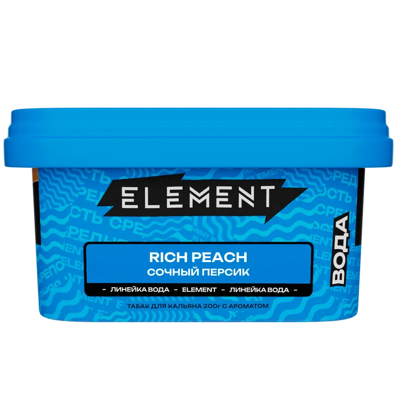 Табак - "Элемент" Rich Peach ( с ароматом сочный персик )"Вода" 200гр