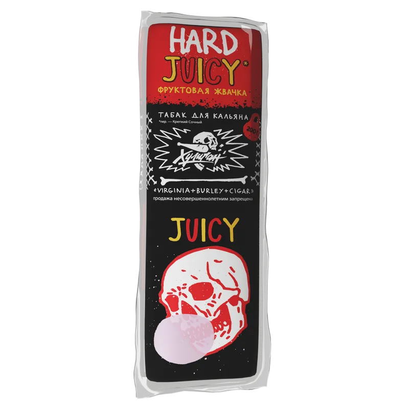 Табак для кальяна Хулиган Хард (Hard), 200 г (ФРУКТОВАЯ ЖВАЧКА (JUICY))