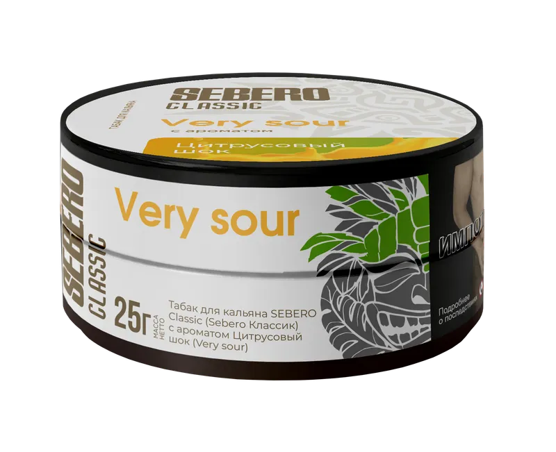 Табак для кальяна - Sebero - VERY SOUR ( с ароматом цитрусовый шок ) - 25 г