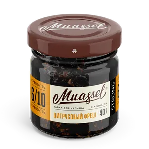 Табак для кальяна Muassel 6/10 - Цитрусовый фреш (апельсин, лимон) 40 г