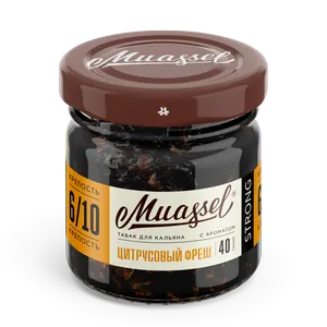 Табак для кальяна Muassel 6/10 - Цитрусовый фреш (апельсин, лимон) 40 г