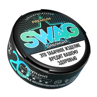 ЖЕВАТЕЛЬНЫЙ ТАБАК SWAG С АРОМАТОМ "ДАБЛ МИНТ" 10г