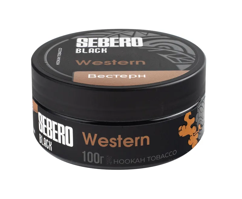 Табак для кальяна - Sebero black - Western - Вестерн ( чернослив алкоголь холодок ) - 100 г