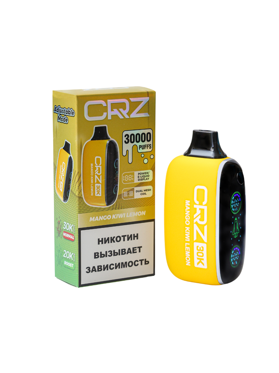 ЭСДН CRZ 30 000 "Манго Киви Лимон" (Mango Kiwi Lemon)