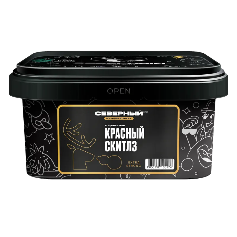 Табак для кальяна - Северный PRO - КРАСНЫЙ СКИТЛЗ ( с ароматом скитлз ) - 200 г