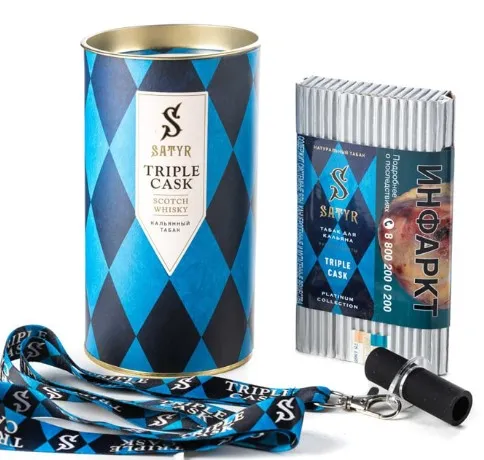 Табак Satyr (Сатир) Platinum Collection - TRIPL CASK 100 грамм