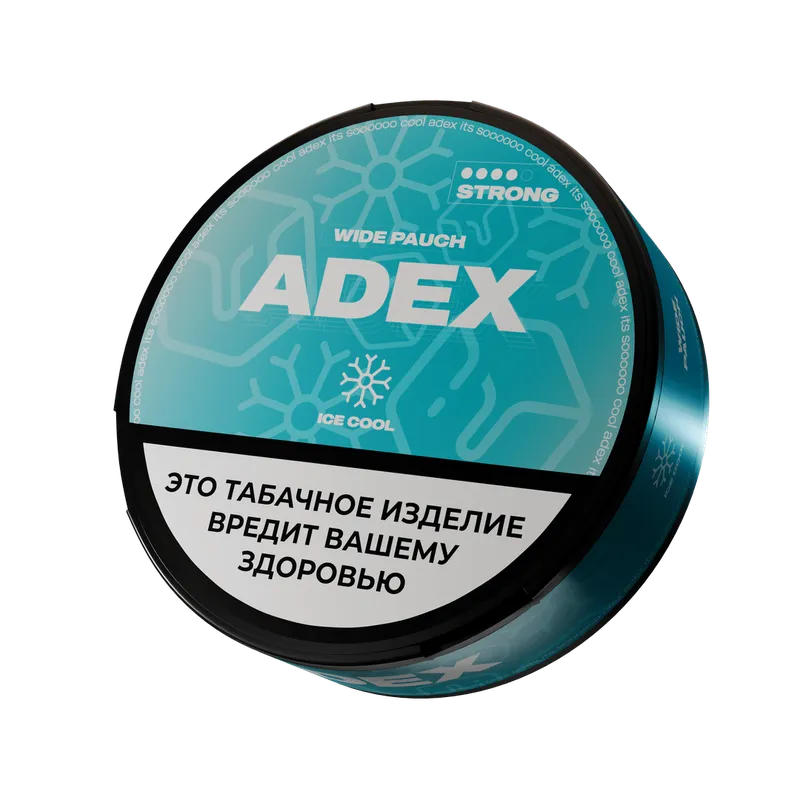 Жевательный табак АДЕКС стронг вайд с ароматом АЙС КУЛ - 12гр (23шт)