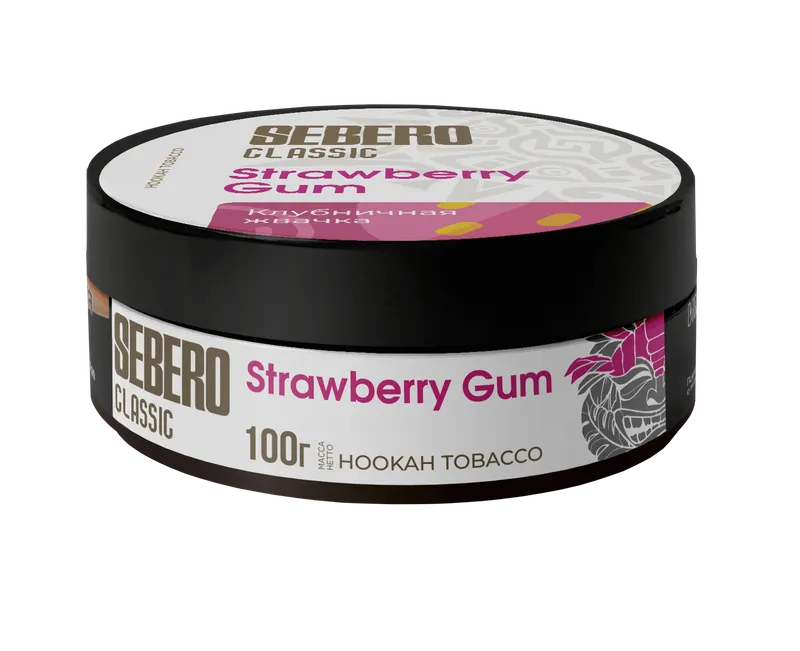 Табак для кальяна - Sebero - STRAWBERRY GUM ( клубничная жвачка ) - 100 г